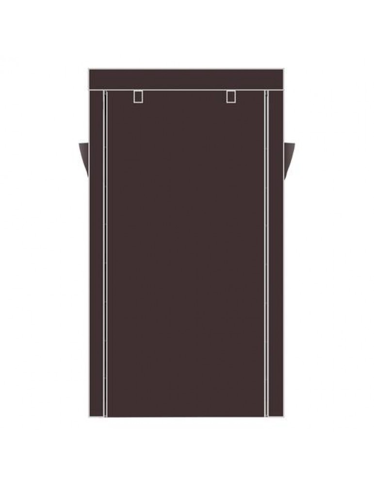 10 Tiers Shoe Rack with Dustproof Cover Closet Shoe Storage Cabinet Organizer Dark Brown