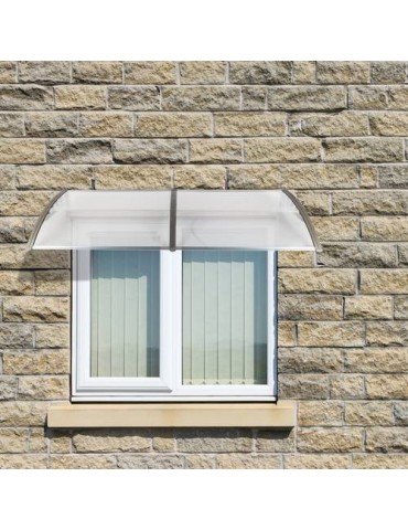 HT-200 x 100 Household Application Door Window Rain Cover Eaves Gray Bracket